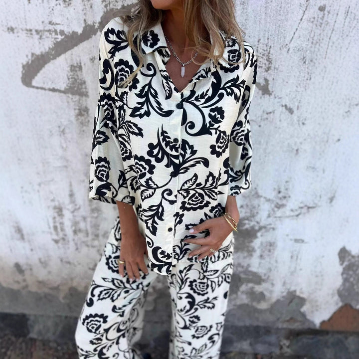 Dam blus- och byxstart-set Mirla-Eva Jonsson