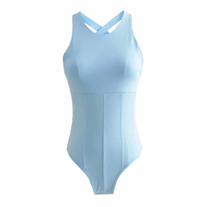Dam bodysuit med figurskapande design och sidokärningar Mirla-Eva Jonsson