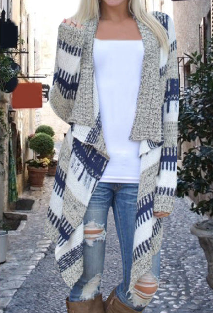 Dam cardigan med traditionellt aztekermönster och avslappnad passform Eva Jonsson-Eva Jonsson