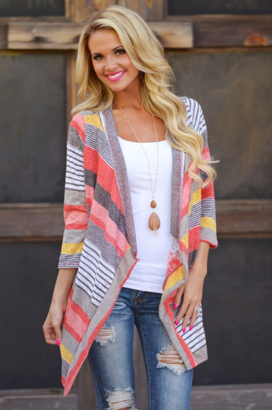 Dam cardigan med traditionellt aztekermönster och avslappnad passform Eva Jonsson-Eva Jonsson
