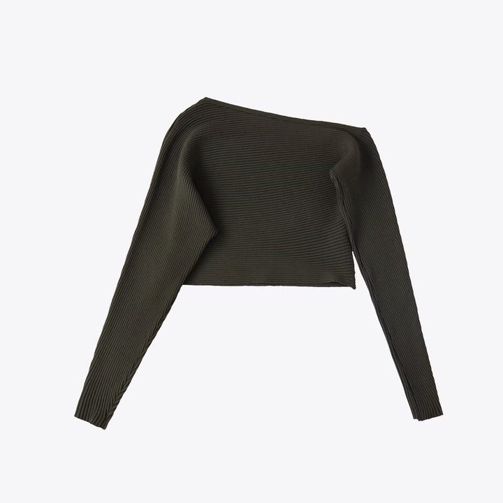 Dam cropped stickad topp Eva Jonsson-Eva Jonsson