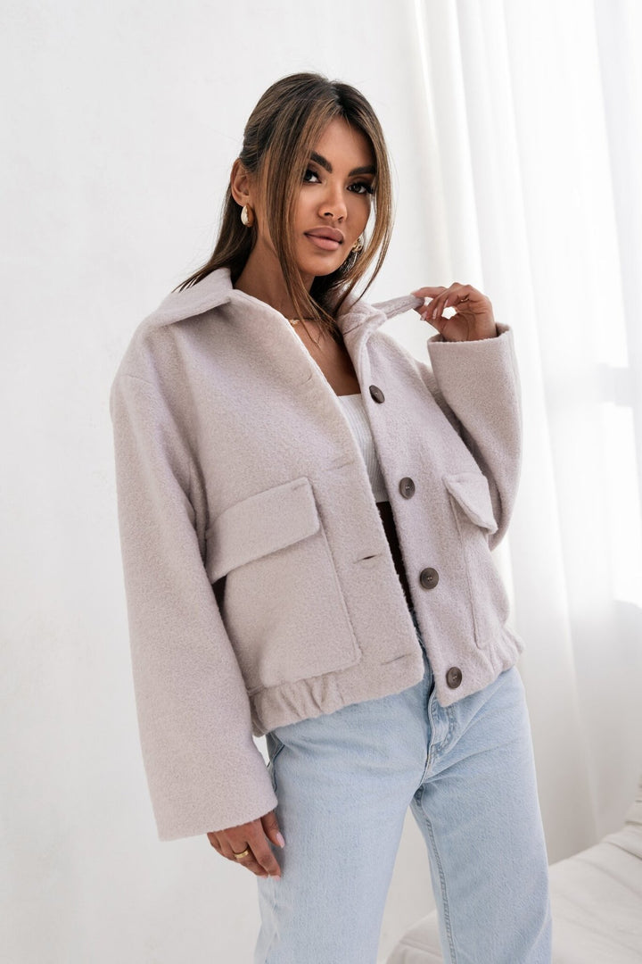 Dam damer kort fritidsjacka Eva Jonsson-Eva Jonsson