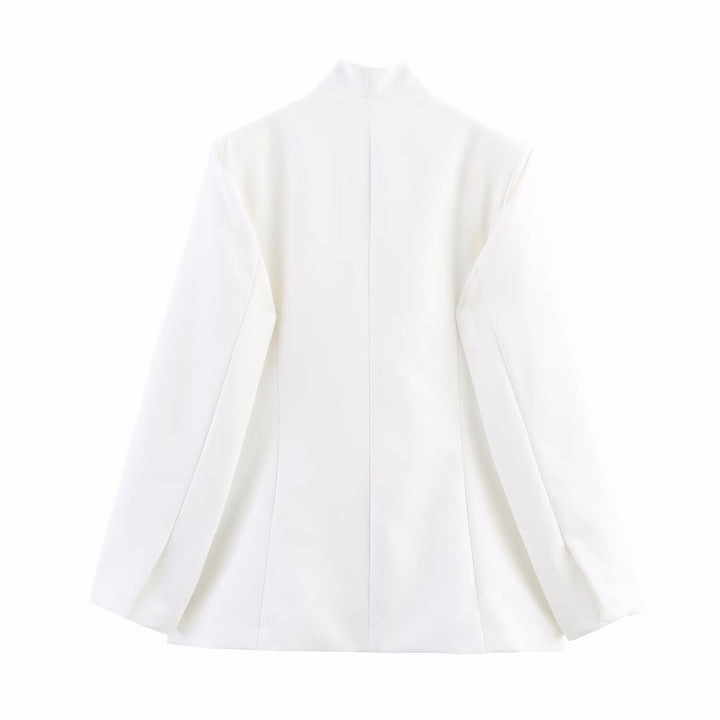 Dam elegant asymmetrisk blazerjacka med moderna detaljer Eva Jonsson-Eva Jonsson