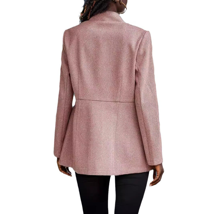 Dam elegant blazer med bikakestruktur och figursydd design Eva Jonsson-Eva Jonsson