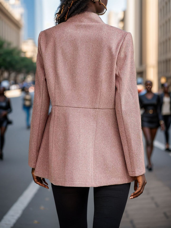 Dam elegant blazer med bikakestruktur och figursydd design Eva Jonsson-Eva Jonsson