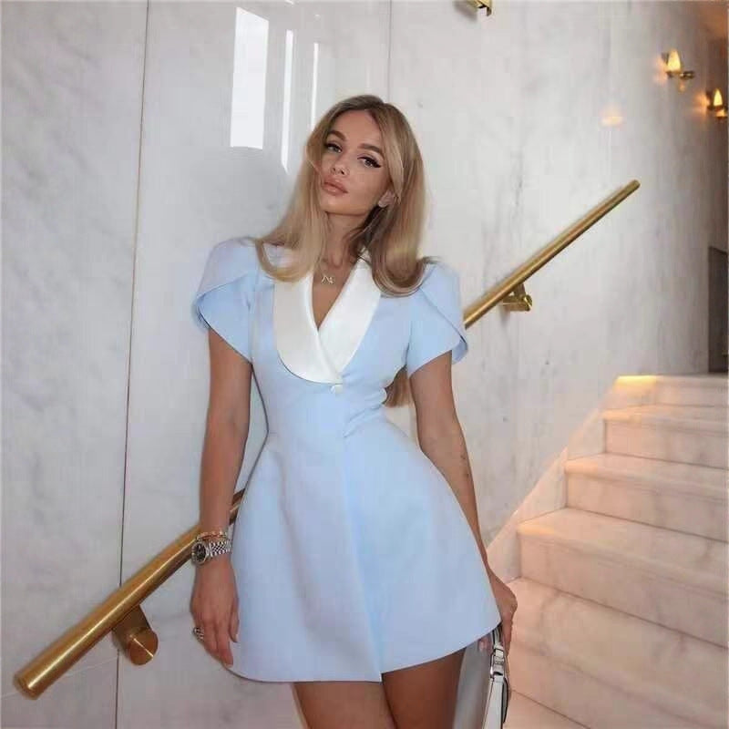 Dam elegant blazerjacka med korta ärmar Eva Jonsson-Eva Jonsson