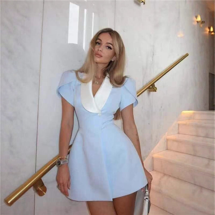 Dam elegant blazerjacka med korta ärmar Eva Jonsson-Eva Jonsson