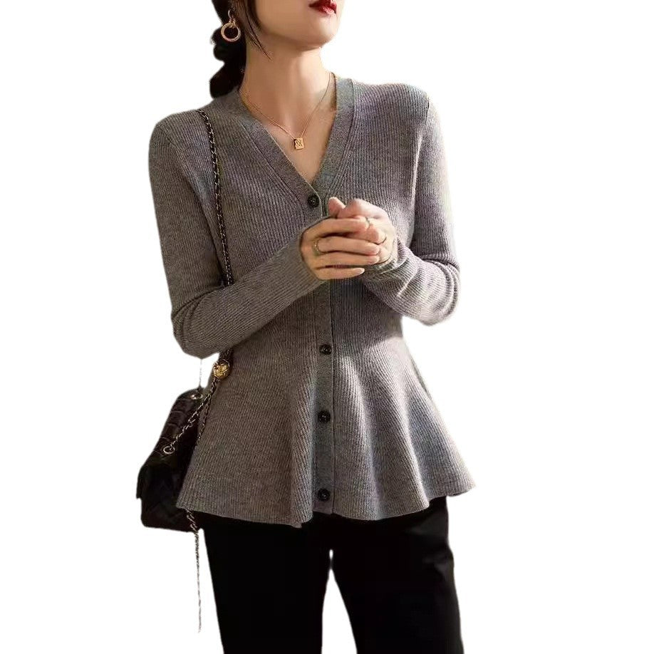 Dam elegant cardigan med figurnära passform Mirla-Eva Jonsson