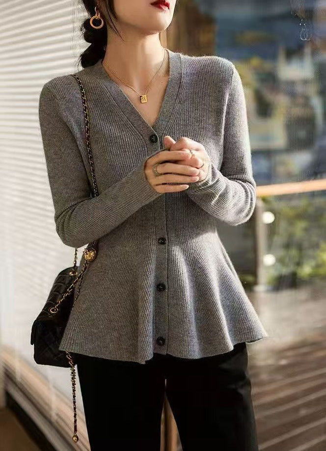 Dam elegant cardigan med figurnära passform Mirla-Eva Jonsson