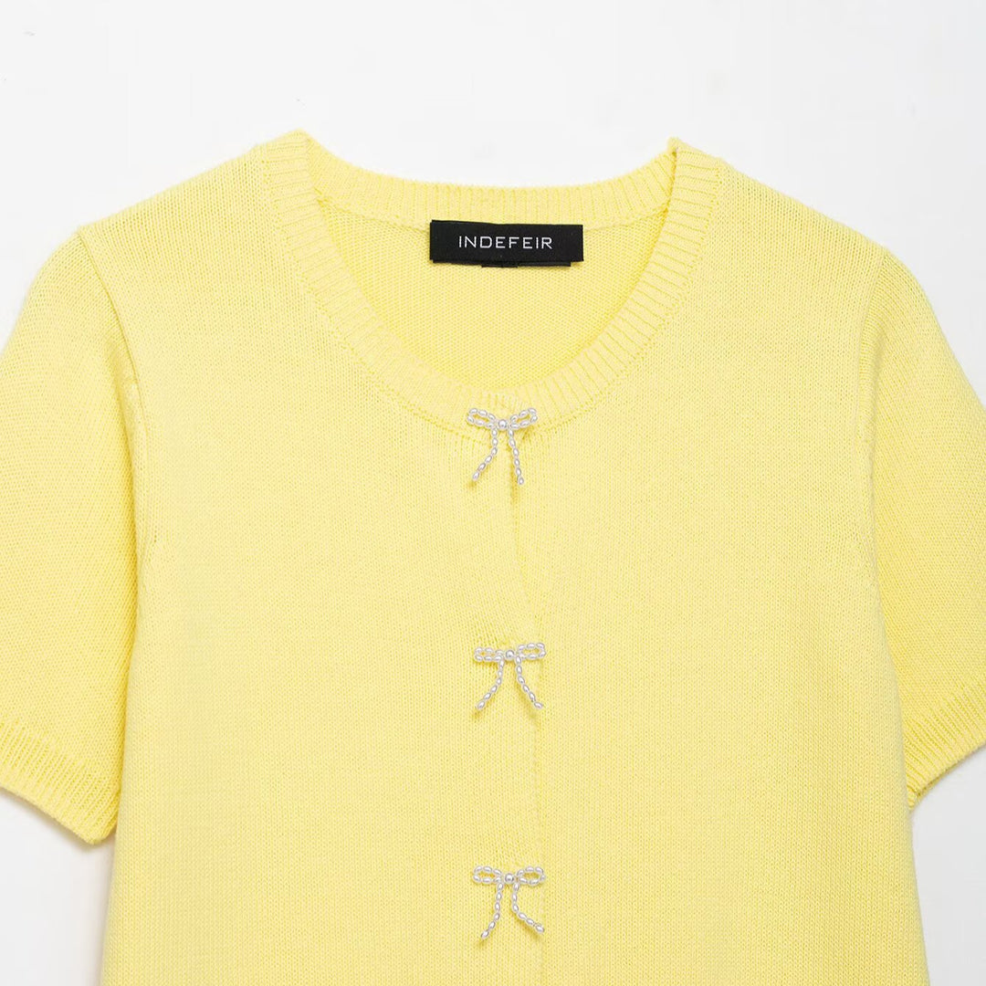 Dam elegant kofta med glänsande dekorknappar Eva Jonsson-Eva Jonsson