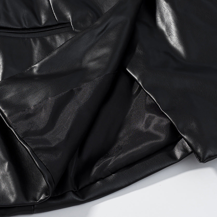 Dam elegant konstläderjacka Eva Jonsson-Eva Jonsson