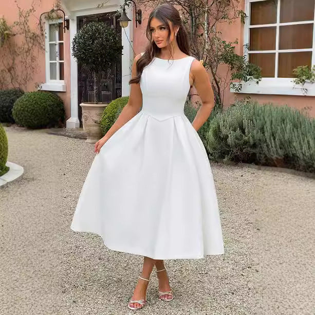 Dam elegant maxiklänning med utsvängda ärmar och raffinerad kjol Mirla-Eva Jonsson