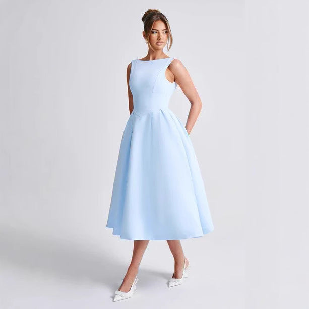 Dam elegant maxiklänning med utsvängda ärmar och raffinerad kjol Mirla-Eva Jonsson