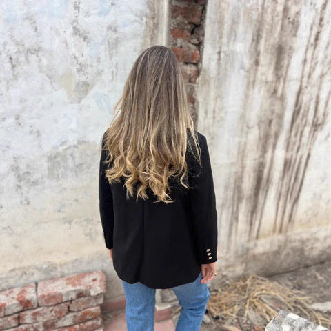 Dam elegant och bekväm blazer med dubbelknapprad Mirla-Eva Jonsson