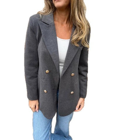 Dam elegant och bekväm blazer med dubbelknapprad Mirla-Eva Jonsson