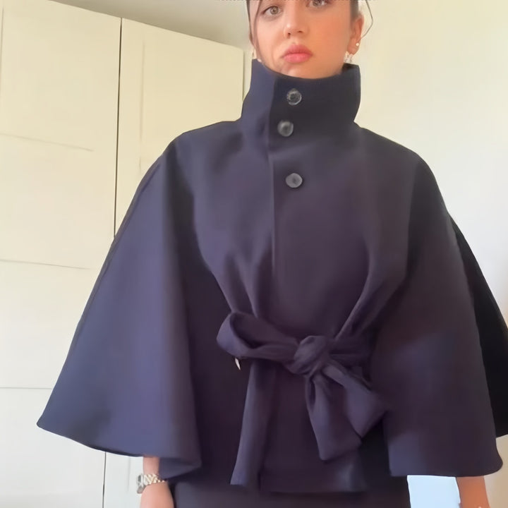 Dam elegant överdragsjacka med modern knappdetalj Eva Jonsson-Eva Jonsson