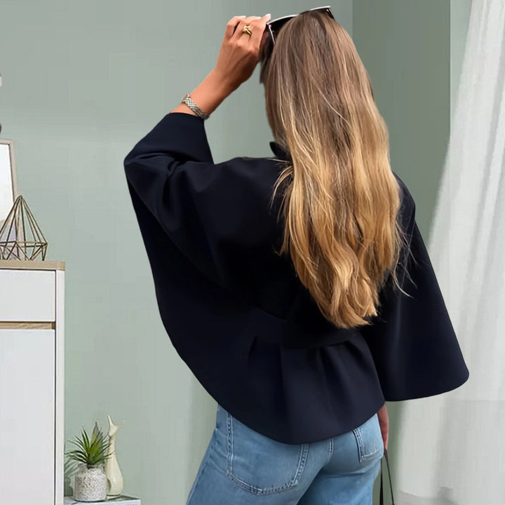 Dam elegant överdragsjacka med modern knappdetalj Eva Jonsson-Eva Jonsson