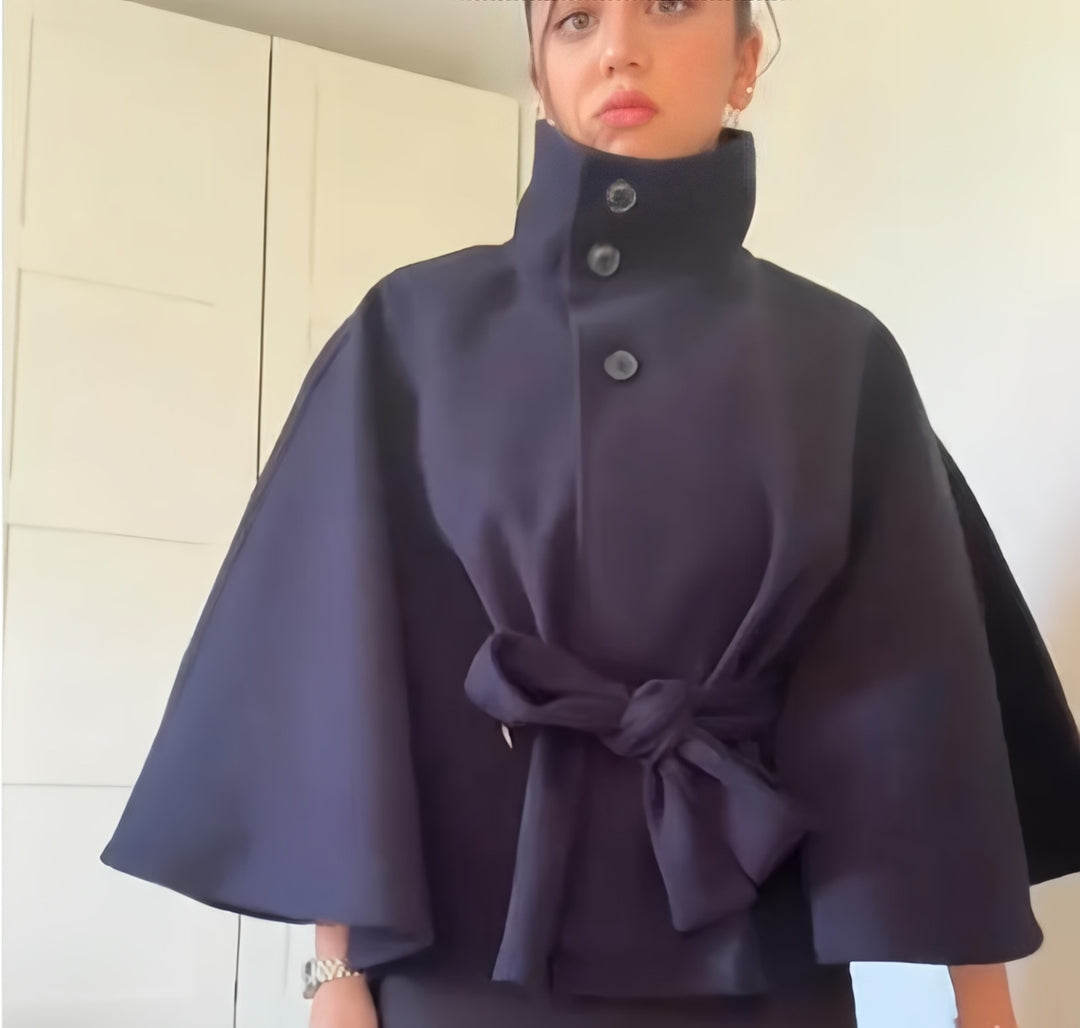 Dam elegant överdragsjacka med modern knappdetalj Eva Jonsson-Eva Jonsson