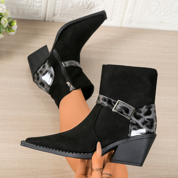 Dam eleganta Ankle-Boots med modern design och stiliga metalldetaljer Mirla-Eva Jonsson