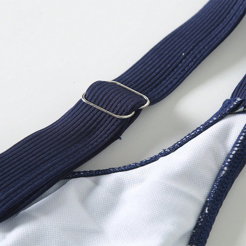 Dam enkel baddräkt med raffinerad volangdesign Mirla-Eva Jonsson