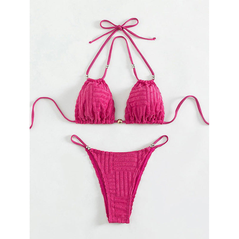 Dam enudel baddräkt med knutdesign och cut-out-detaljer Mirla-Eva Jonsson