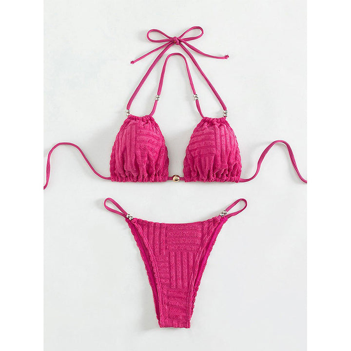 Dam enudel baddräkt med knutdesign och cut-out-detaljer Mirla-Eva Jonsson