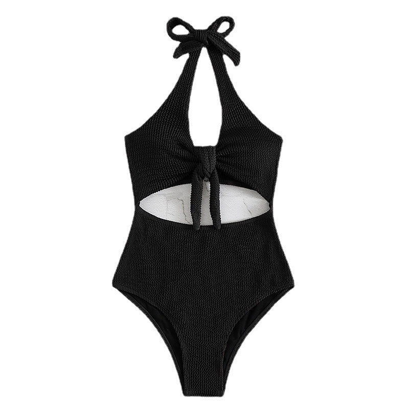 Dam enudel baddräkt med knutdesign och cut-out-detaljer Mirla-Eva Jonsson
