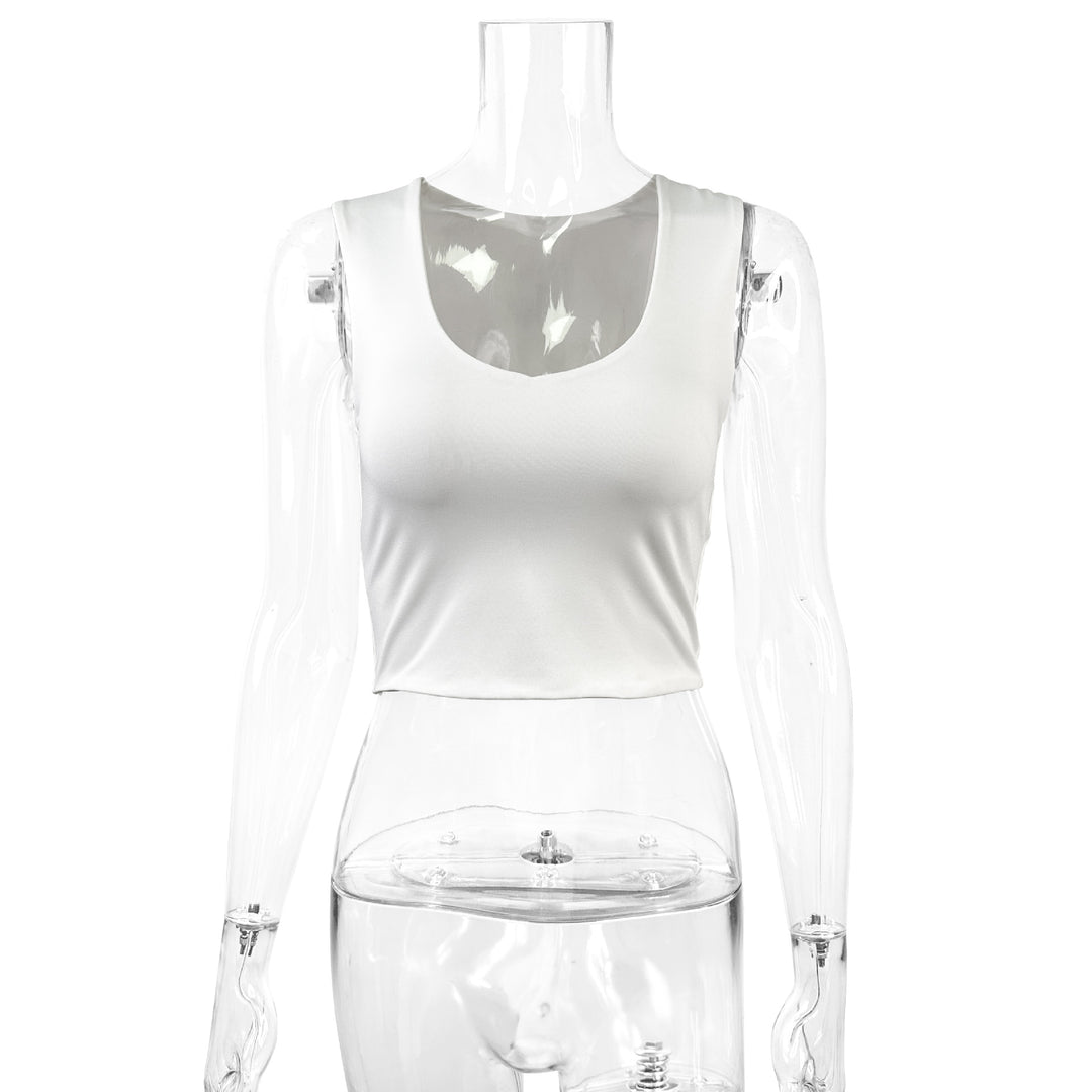 Dam figurformande Crop-Top med djup V-ringning Mirla-Eva Jonsson