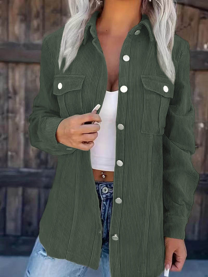 Dam gestreckt Oversized-skjortjacka Mirla-Eva Jonsson