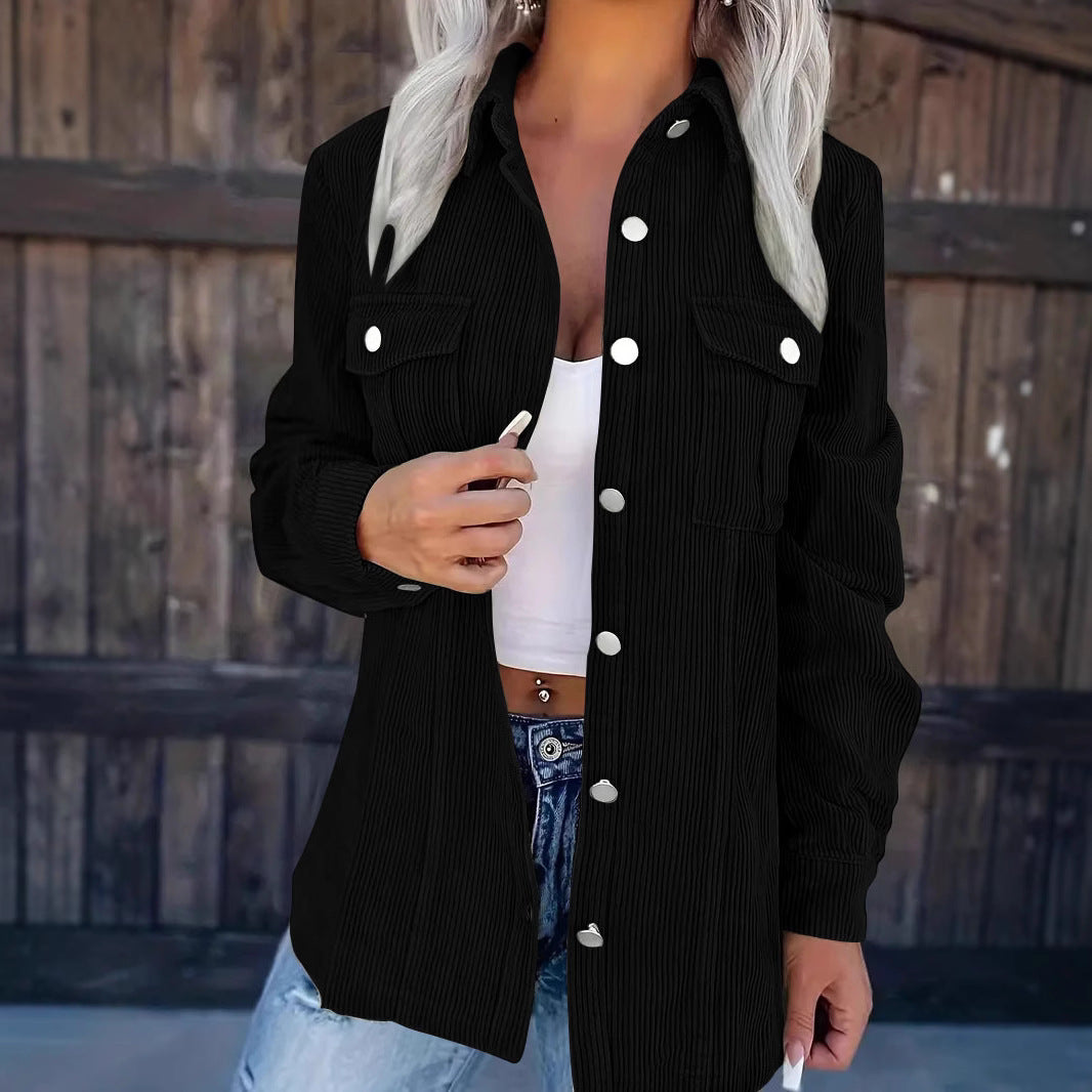 Dam gestreckt Oversized-skjortjacka Mirla-Eva Jonsson