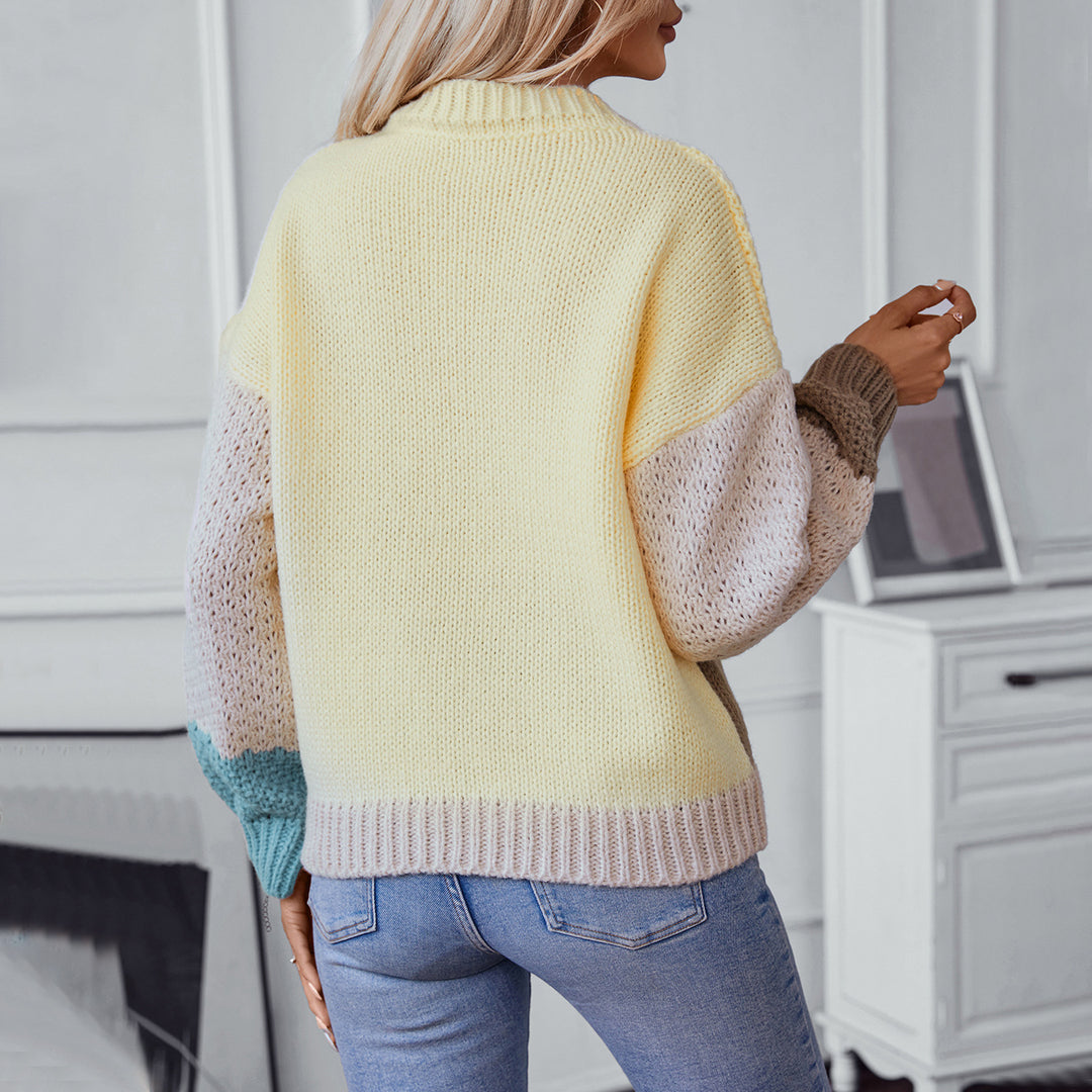 Dam gestrickad tröja Mirla-Eva Jonsson