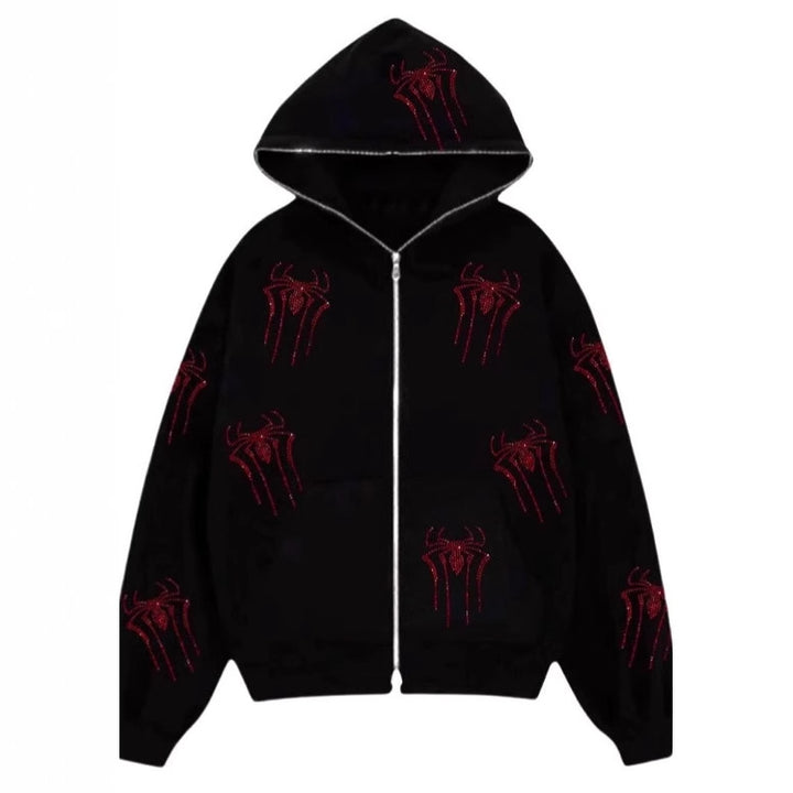 Dam herr hoodie med unik grafikdesign Mirla-Eva Jonsson