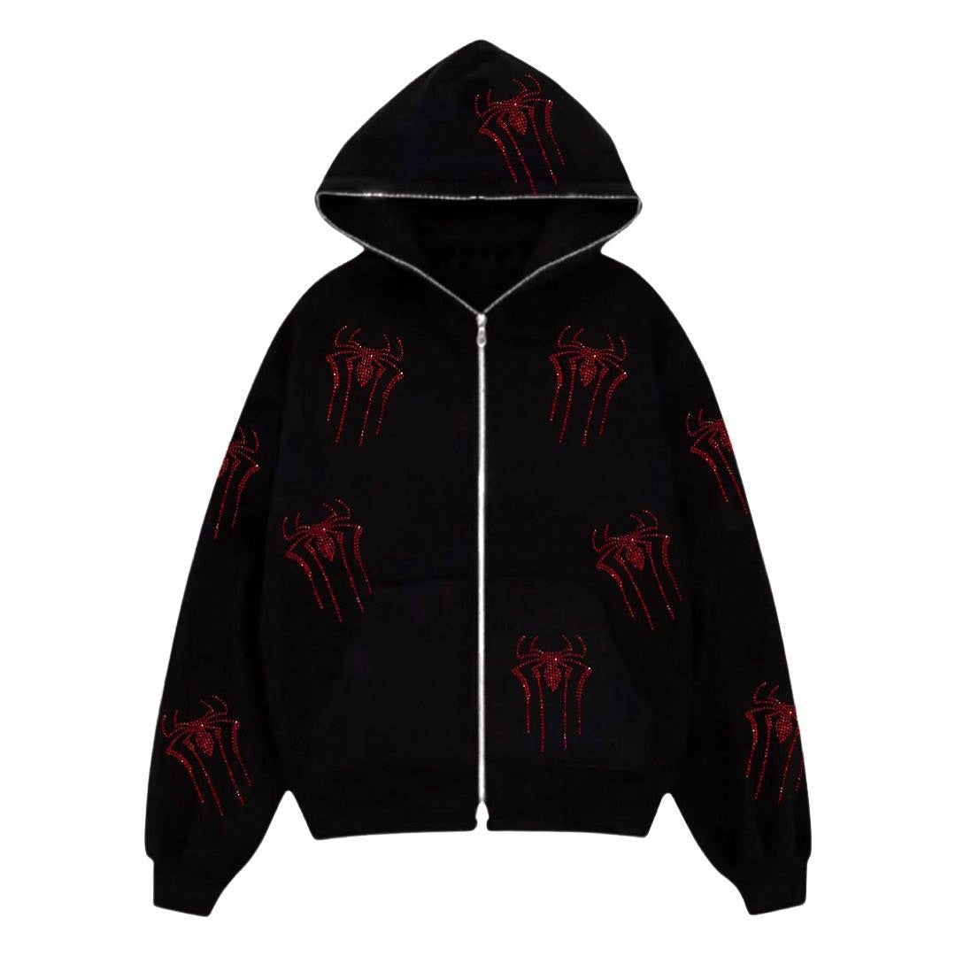 Dam herr hoodie med unik grafikdesign Mirla-Eva Jonsson
