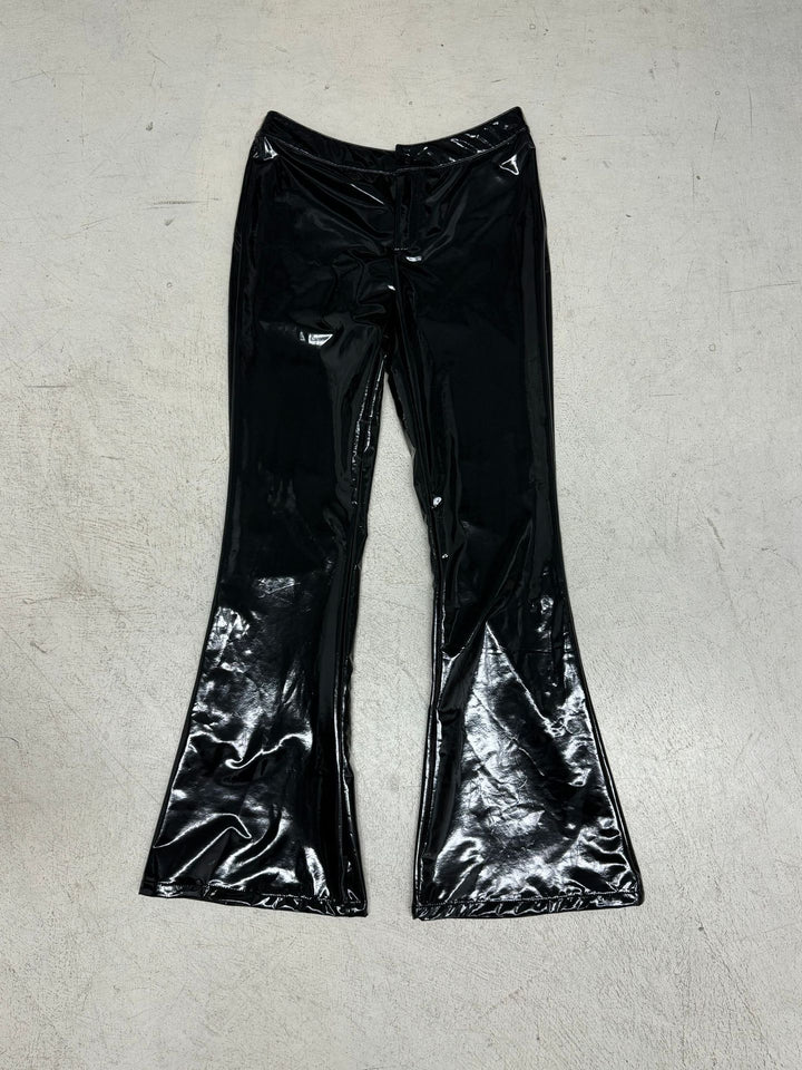 Dam high-gloss training pants with flared leg and elastic waist Mirla-Eva Jonsson
