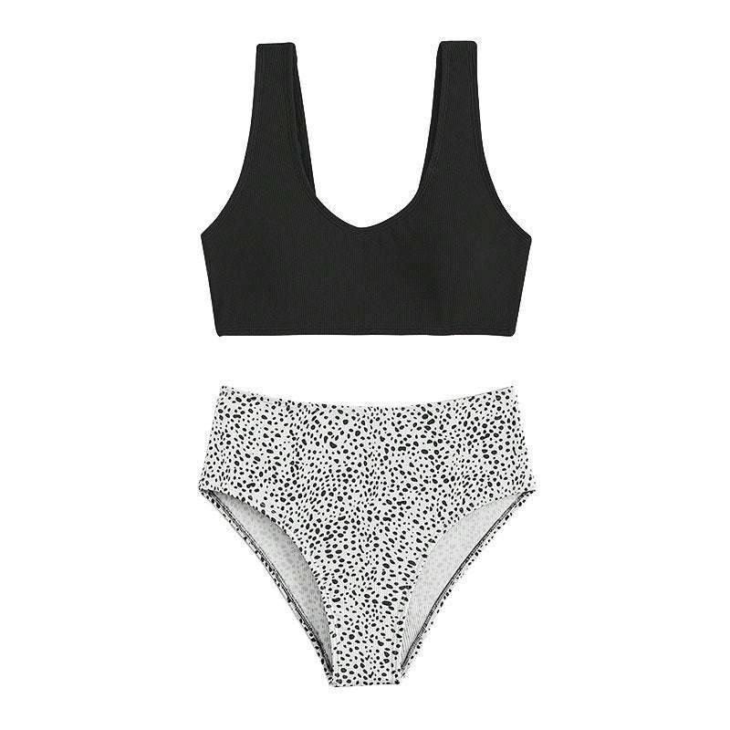 Dam hög midja bikiniöverdel med strukturerad design Mirla-Eva Jonsson