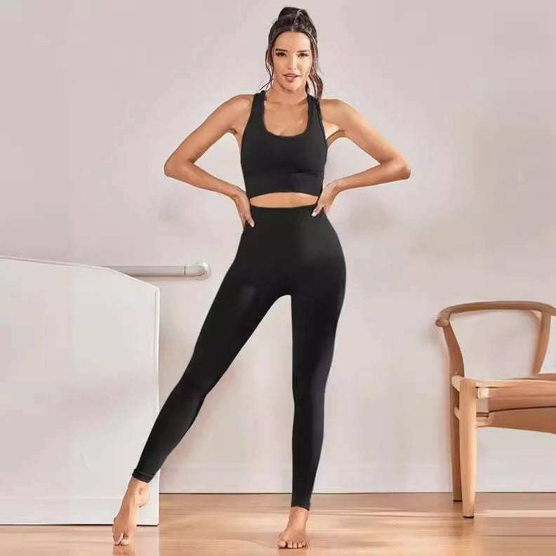 Dam hög midja leggings i andningsbart material med figurformande effekt Mirla-Eva Jonsson