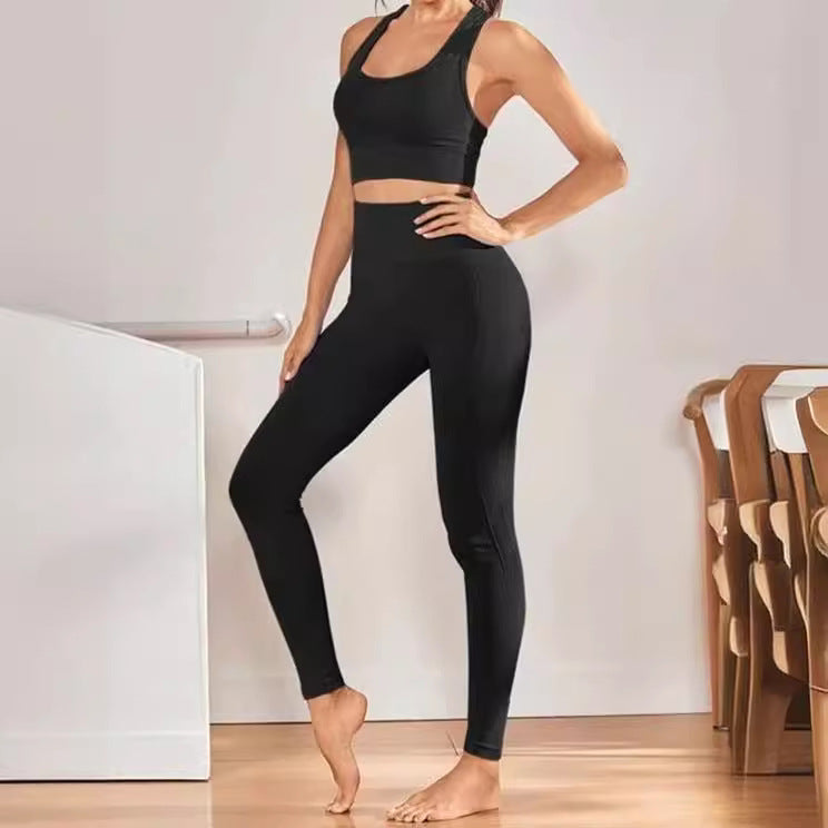 Dam hög midja leggings i andningsbart material med figurformande effekt Mirla-Eva Jonsson