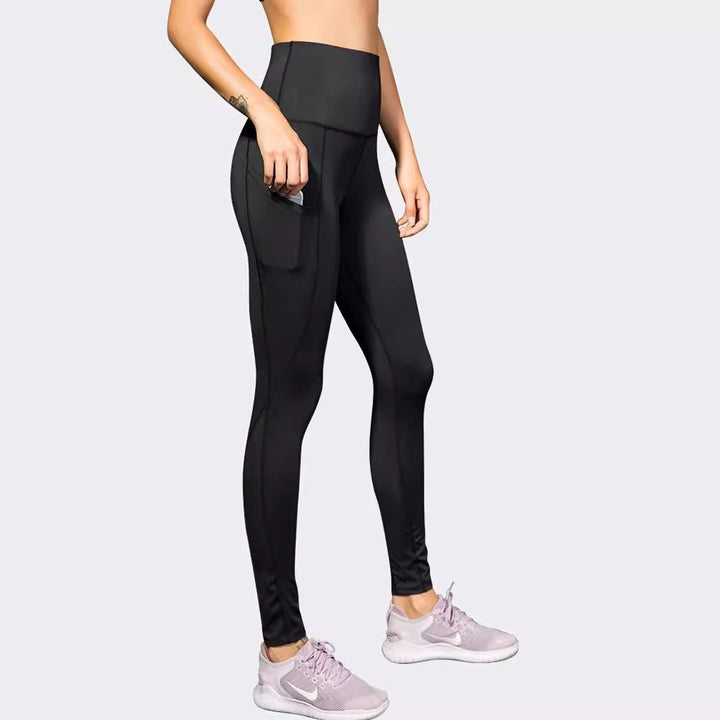Dam hög midja leggings i andningsbart material med figurformande effekt Mirla-Eva Jonsson