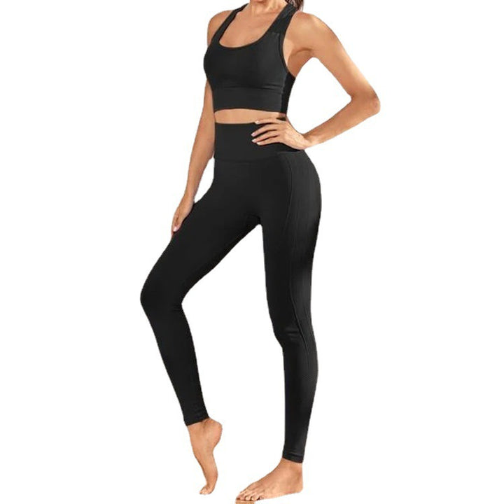 Dam hög midja leggings i andningsbart material med figurformande effekt Mirla-Eva Jonsson