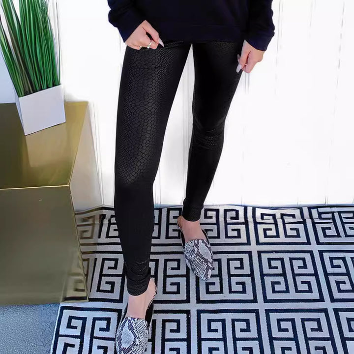 Dam högkvalitativa leggings med ormsmönster Mirla-Eva Jonsson
