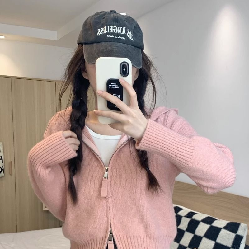 Dam hoodie cardigan med full dragkedja Mirla-Eva Jonsson