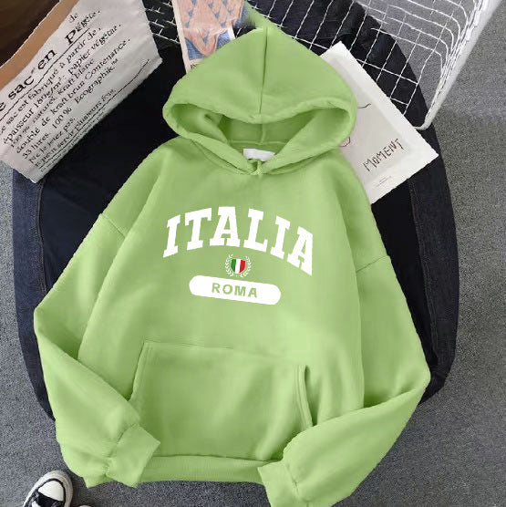 Dam hoodie med Italien tryck Mirla-Eva Jonsson
