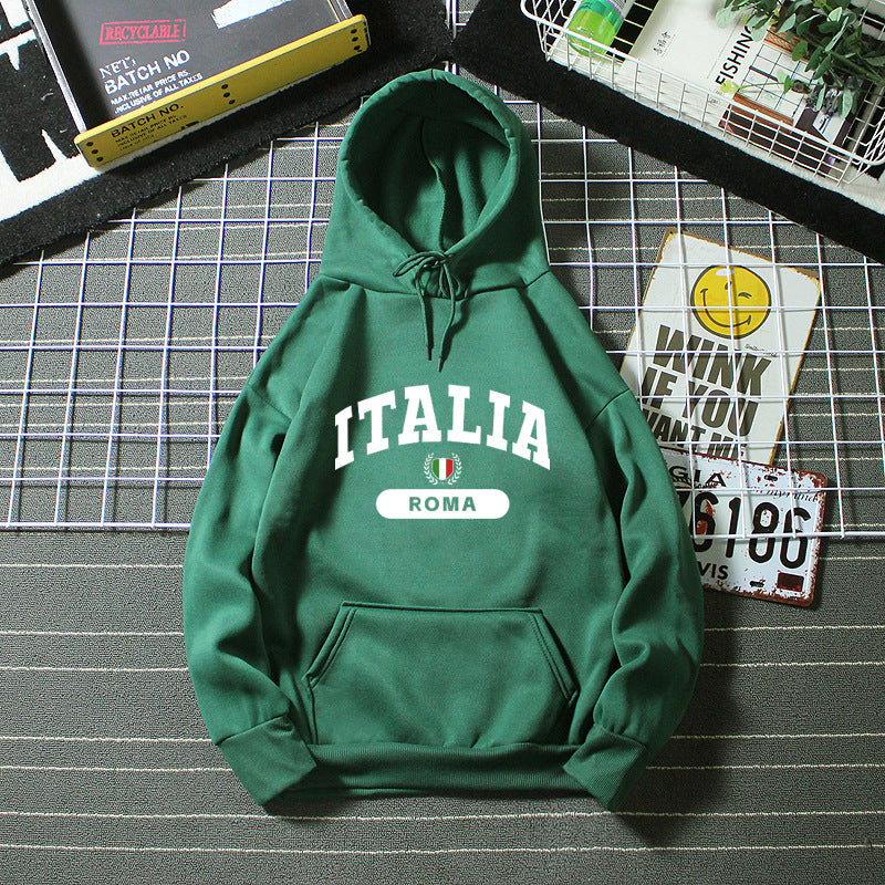 Dam hoodie med Italien tryck Mirla-Eva Jonsson