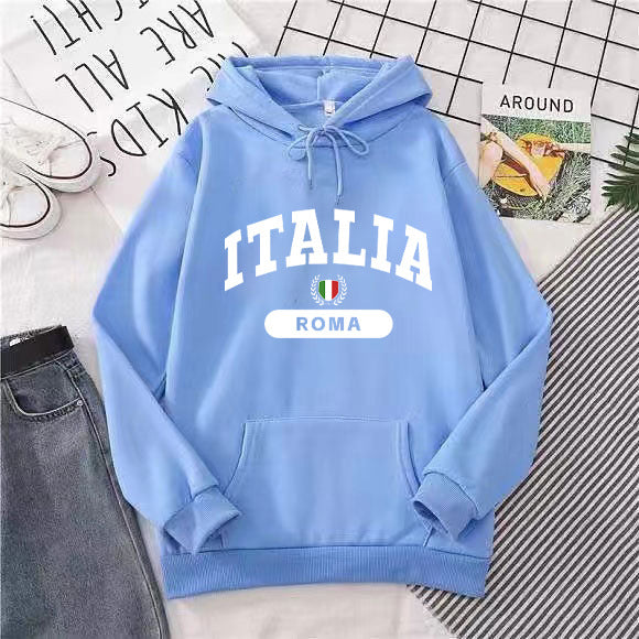 Dam hoodie med Italien tryck Mirla-Eva Jonsson
