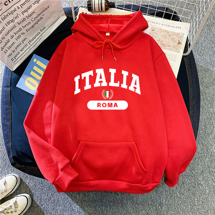 Dam hoodie med Italien tryck Mirla-Eva Jonsson