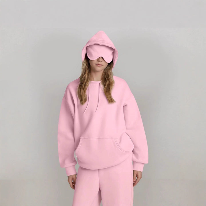 Dam hoodie med integrerad sovmaskdesign Mirla-Eva Jonsson