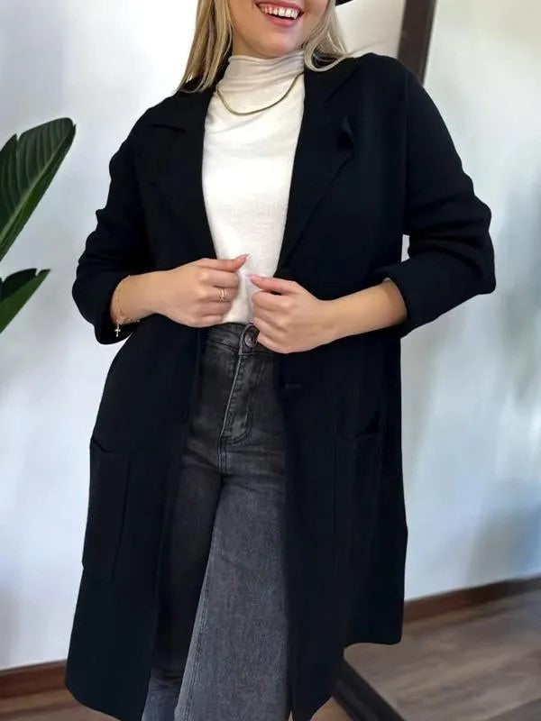 Dam kvinnor Elegant och bekväm övergångsjacka med praktiska fickor Mirla-Eva Jonsson