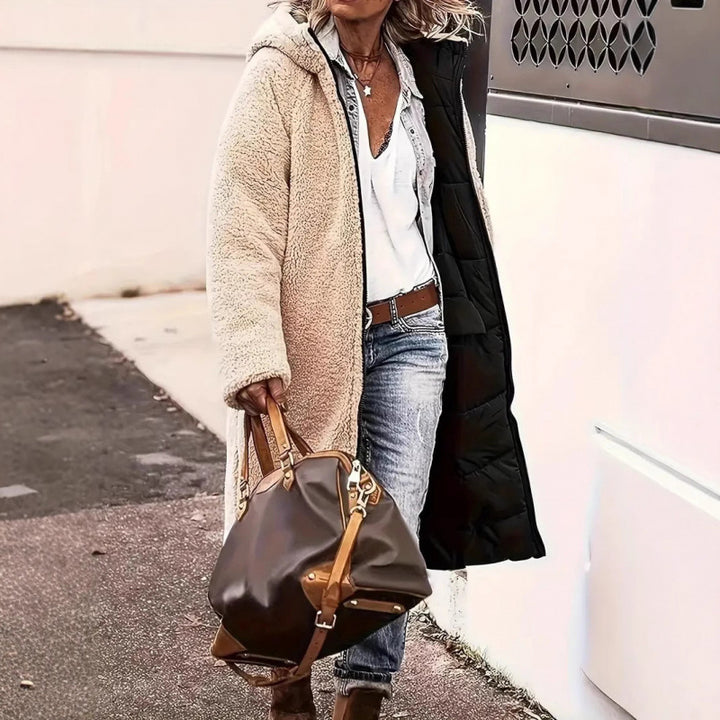 Dam lång quiltad jacka Mirla-Eva Jonsson