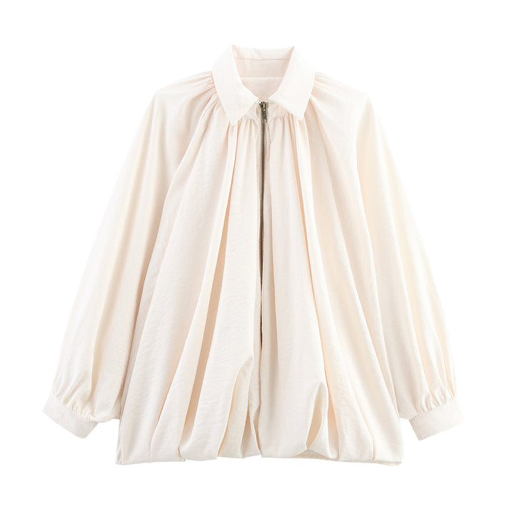 Dam lätt oversized blus med volangdesign Mirla-Eva Jonsson