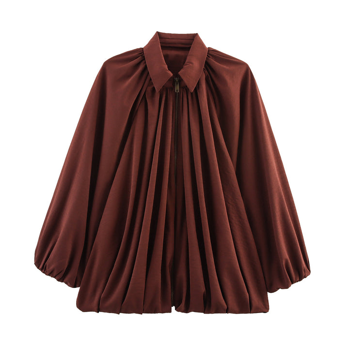 Dam lätt oversized blus med volangdesign Mirla-Eva Jonsson